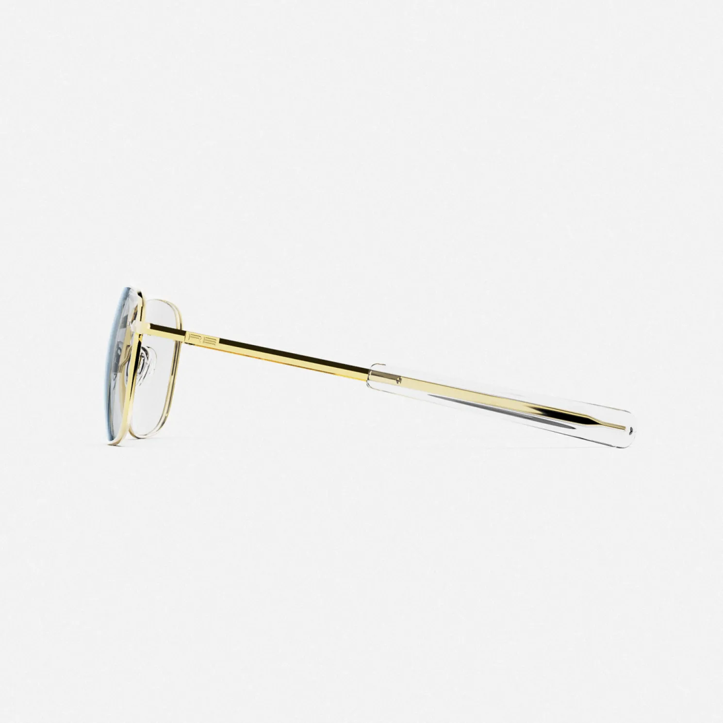 Women Randolph Engineering Aviator - Military Special Edition - 23k Gold & Clear - Prescription Eyewear