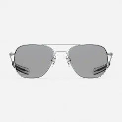 Women Randolph Engineering Aviator - Military Special Edition - Matte Chrome & Clear - Prescription Eyewear