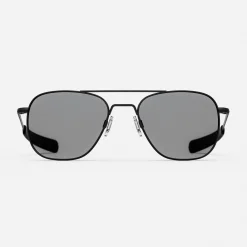 Women Randolph Engineering Aviator - Military Special Edition - Matte Black & Clear - Prescription Eyewear