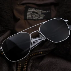 Randolph Engineering Aviator - Military Special Edition - Matte Chrome - Prescription Sunglasses