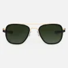 Women Randolph Engineering Aviator Fusion - 23k Gold & Matte Onyx Inlay & Evergreen