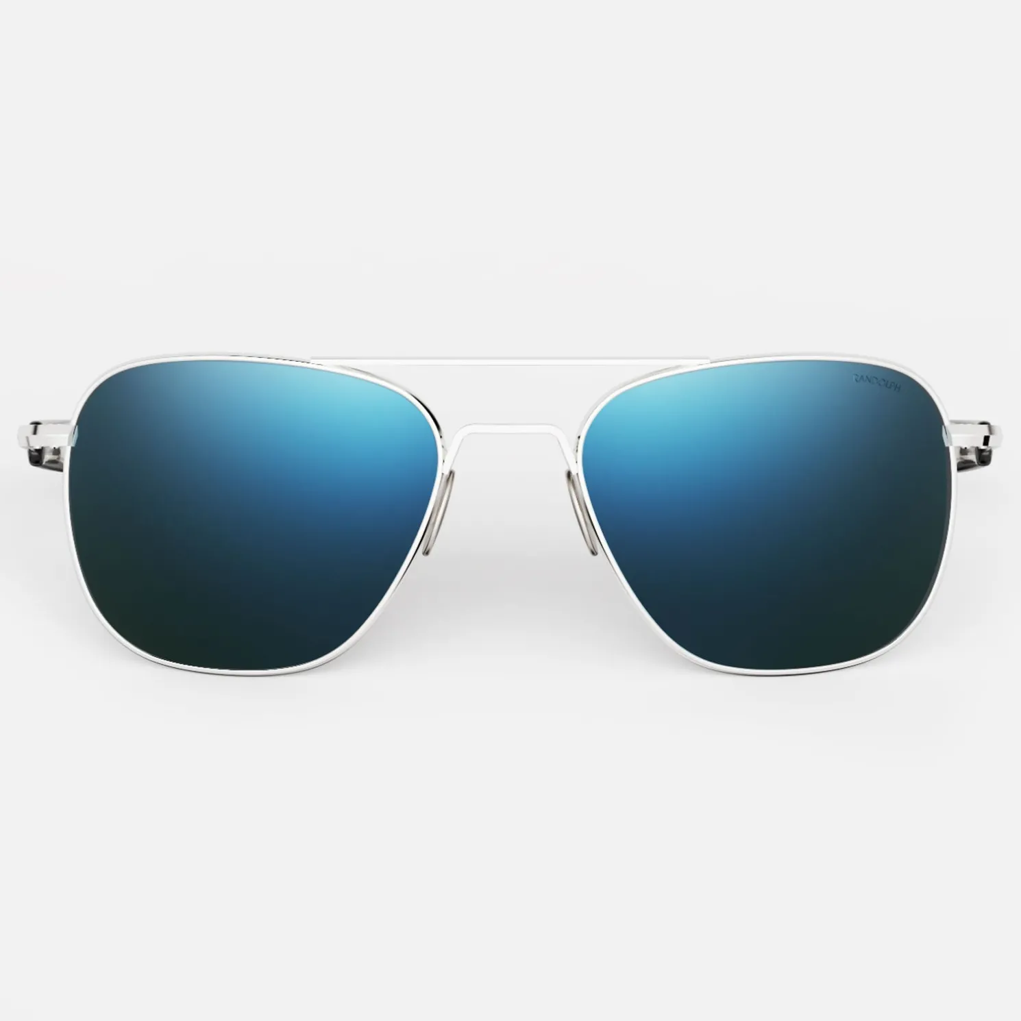 Randolph Engineering Aviator 23k White Gold & Cobalt - Prescription Sunglasses