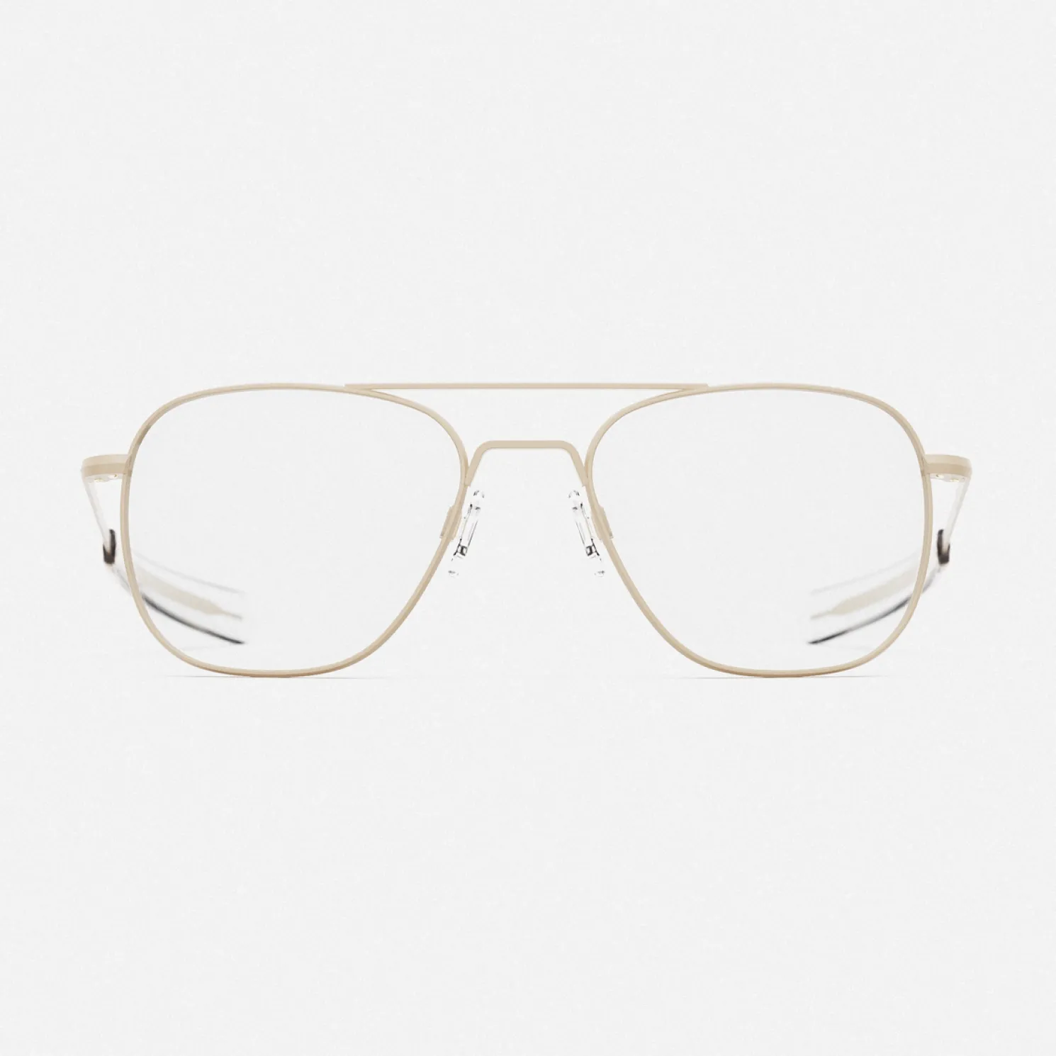 Women Randolph Engineering Class A Aviator - Desert Sand & Clear - Prescription Eyewear