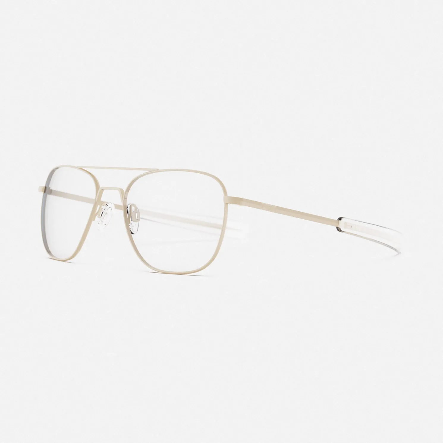 Women Randolph Engineering Class A Aviator - Desert Sand & Clear - Prescription Eyewear