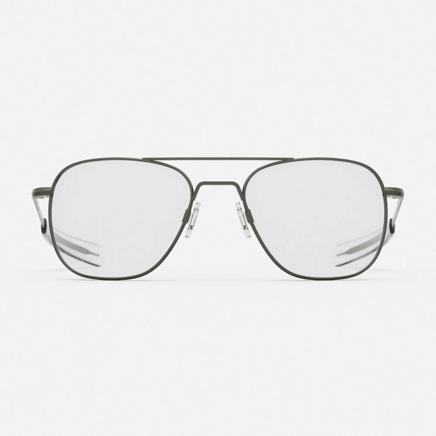 Women Randolph Engineering Class A Aviator - Military Olive & Clear - Prescription Eyewear