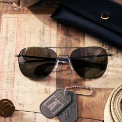 Randolph Engineering Class A Aviator - Military Olive & American Gray - Prescription Sunglasses