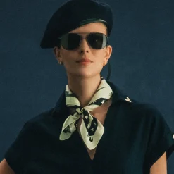 Randolph Engineering Class A Aviator - Navy & American Gray - Prescription Sunglasses