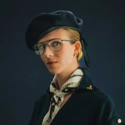 Women Randolph Engineering Class A Aviator - Navy & Clear - Prescription Eyewear