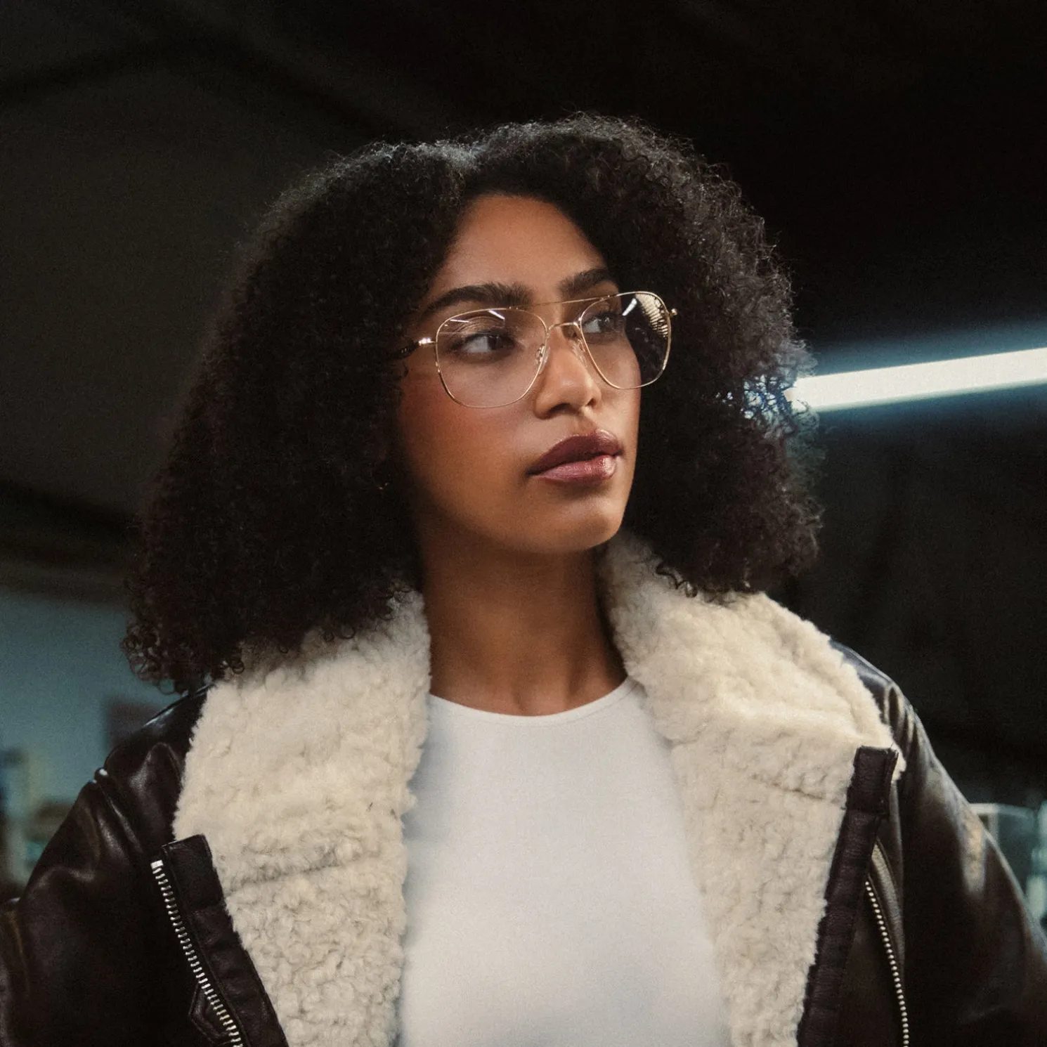Women Randolph Engineering Class A Aviator - Patriot Blue & Clear - Prescription Eyewear