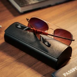 Randolph Engineering Concorde - 22k Chocolate Gold & Cape Sand - Prescription Sunglasses
