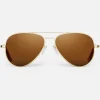 Randolph Engineering Concorde - 23k Gold & American Tan - Prescription Sunglasses