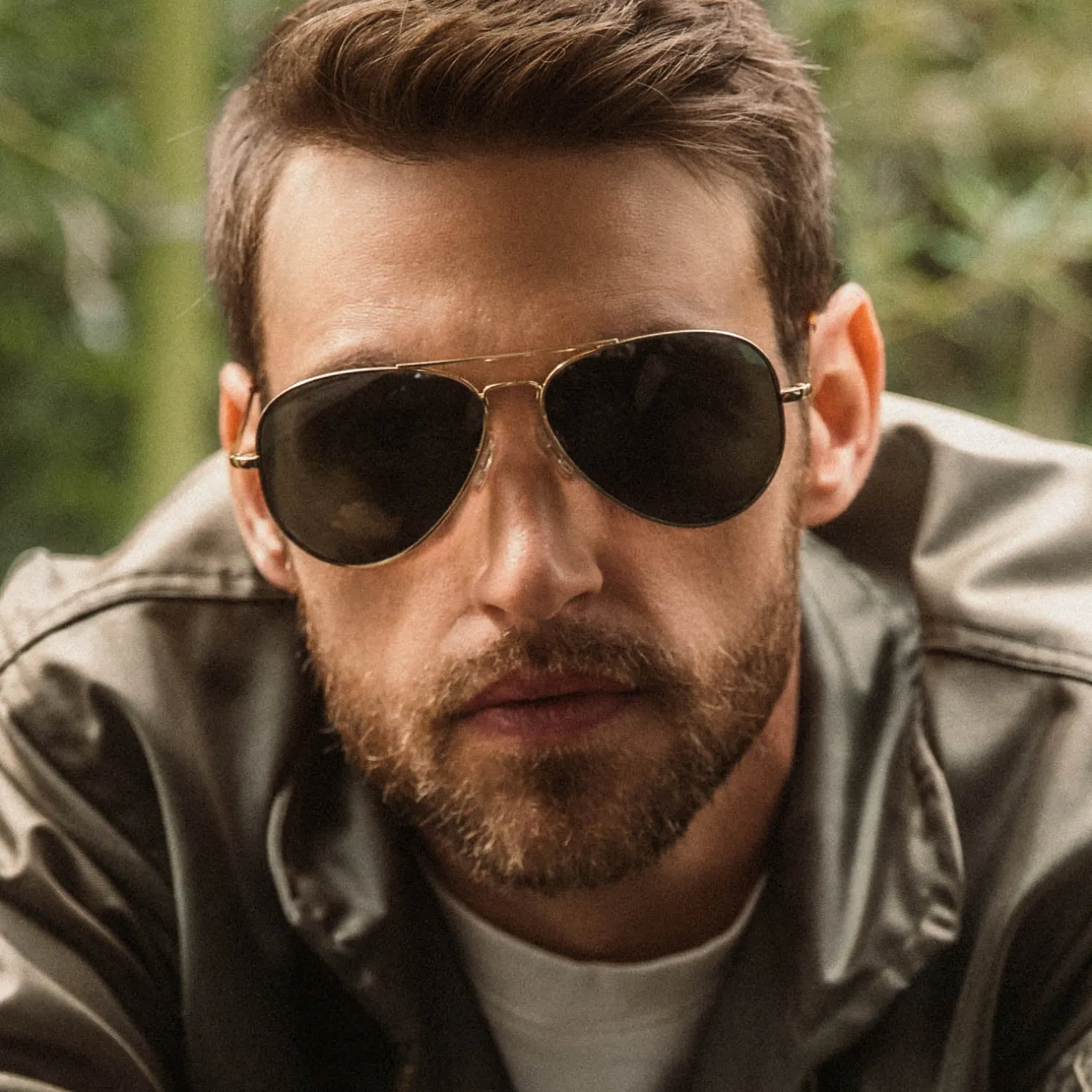 Randolph Engineering Concorde - 23k Gold & American Gray - Prescription Sunglasses