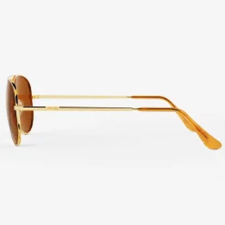 Randolph Engineering Concorde - 23k Gold & American Tan - Prescription Sunglasses