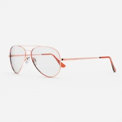 Women Randolph Engineering Concorde - 22k Rose Gold & Clear - Prescription Eyewear