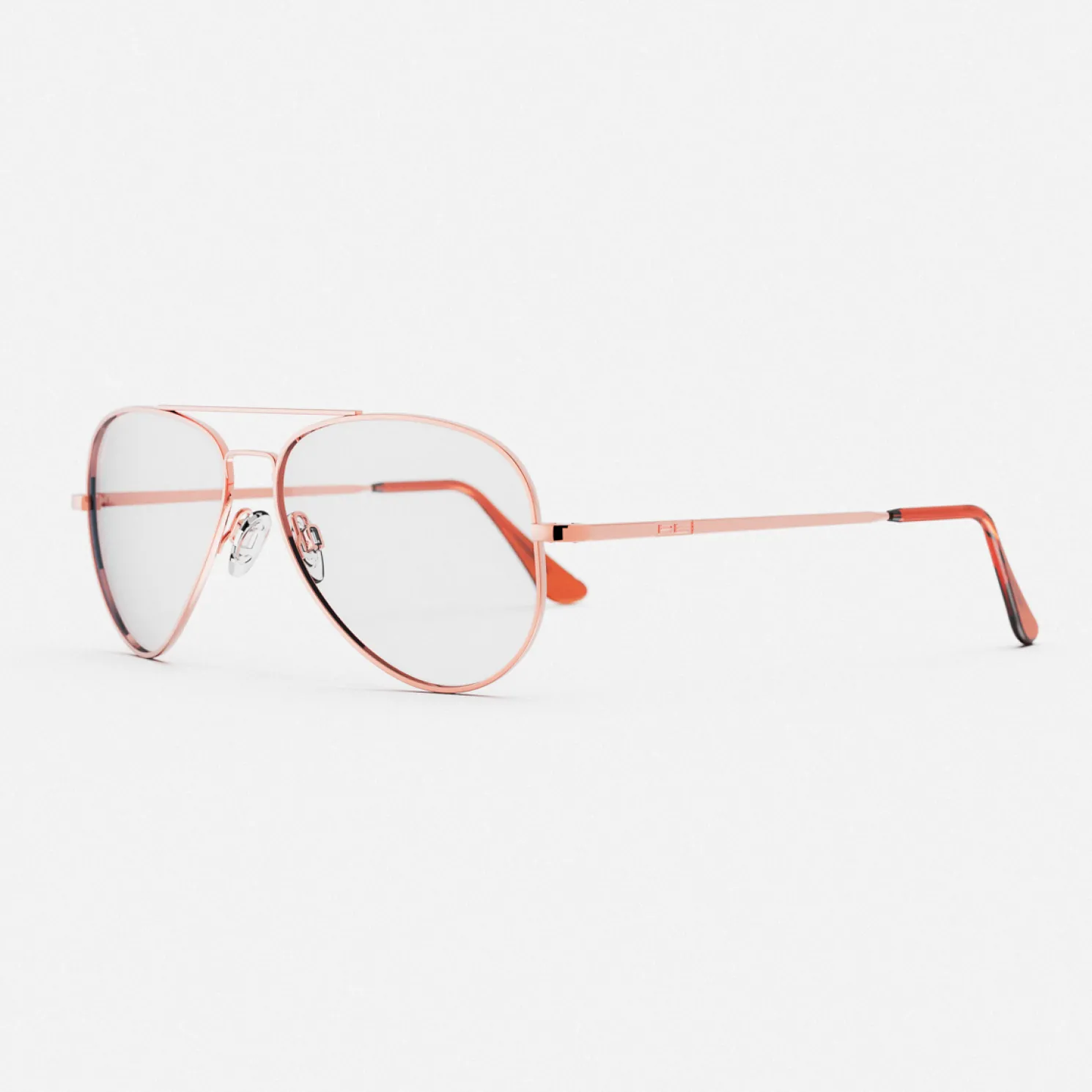 Women Randolph Engineering Concorde - 22k Rose Gold & Clear - Prescription Eyewear