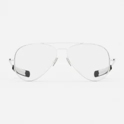 Women Randolph Engineering Concorde - 23k White Gold & Clear - Prescription Eyewear
