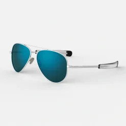 Randolph Engineering Concorde - 23k White Gold & Cobalt - Prescription Sunglasses