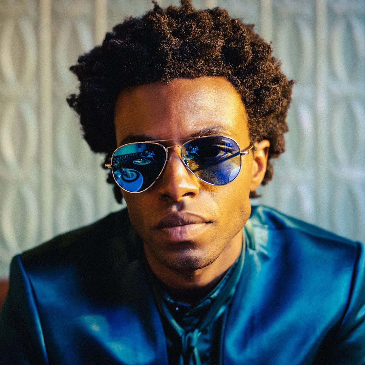 Randolph Engineering Concorde - 23k White Gold & Cobalt - Prescription Sunglasses