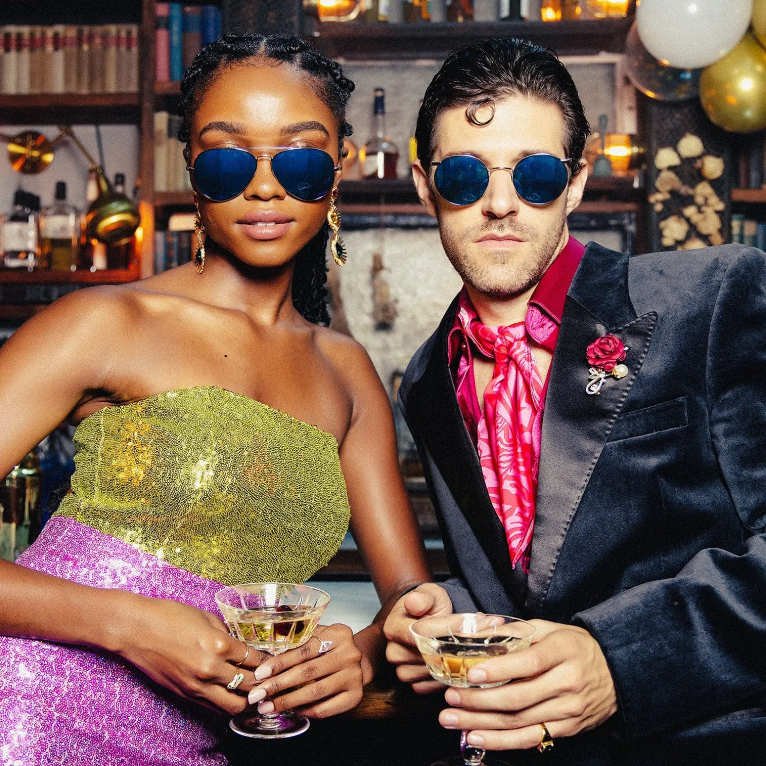 Randolph Engineering Concorde - 23k White Gold & Cobalt - Prescription Sunglasses