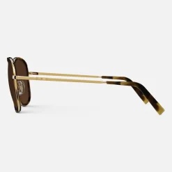 Women Randolph Engineering Elinor Fusion - 23k Gold & Dark Caramel Tortoise Inlay & Cape Sand