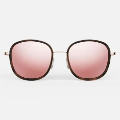 Women Randolph Engineering Elinor Fusion - 22k Rose Gold & Dark Chocolate Tortoise Inlay & Rose Gold