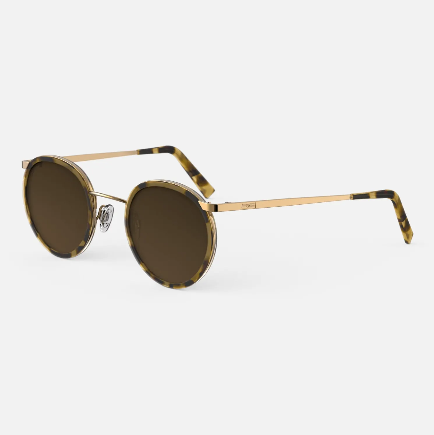 Women Randolph Engineering P3 Fusion - 23k Gold & Dark Caramel Tortoise Inlay & Cape Sand