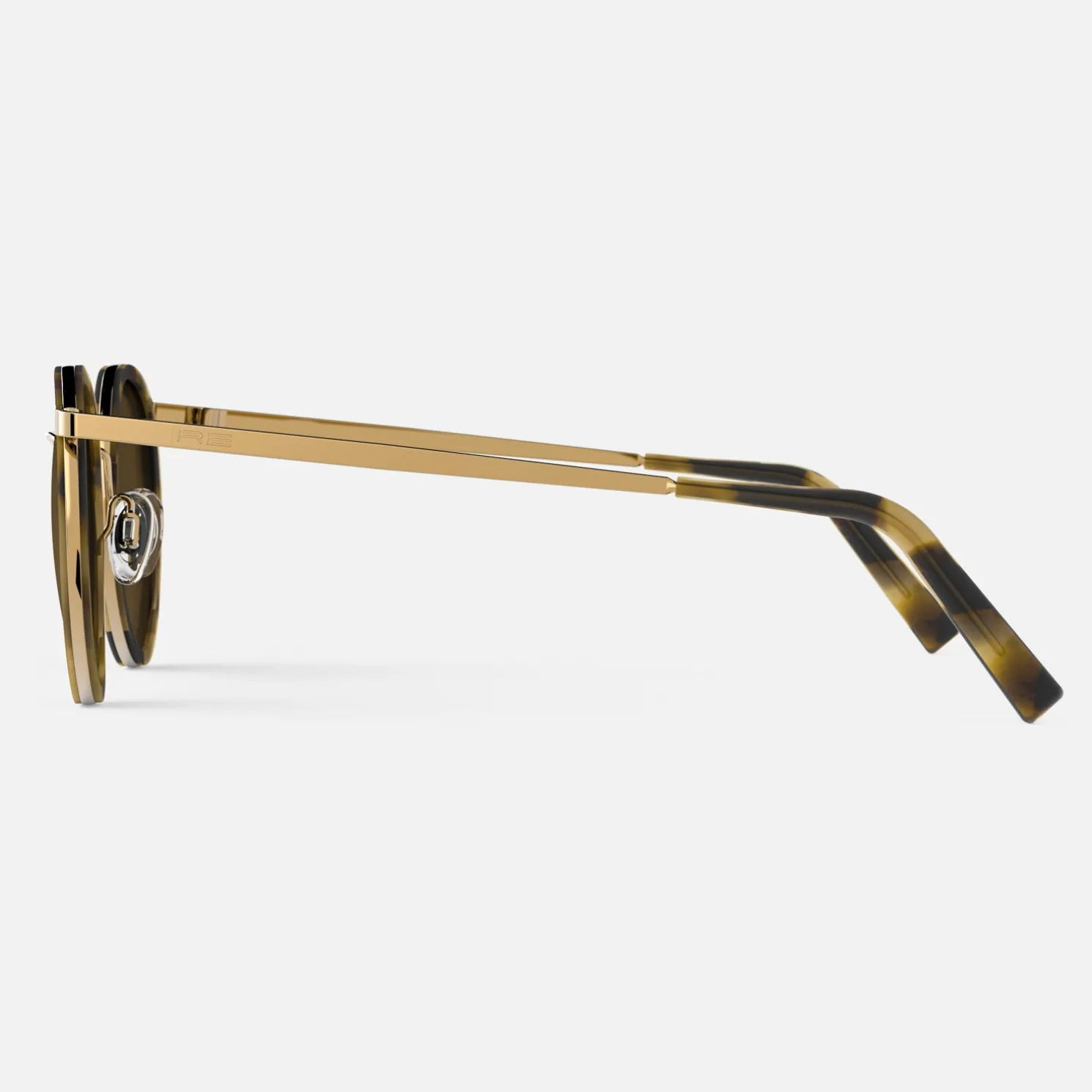 Women Randolph Engineering P3 Fusion - 23k Gold & Dark Caramel Tortoise Inlay & Cape Sand