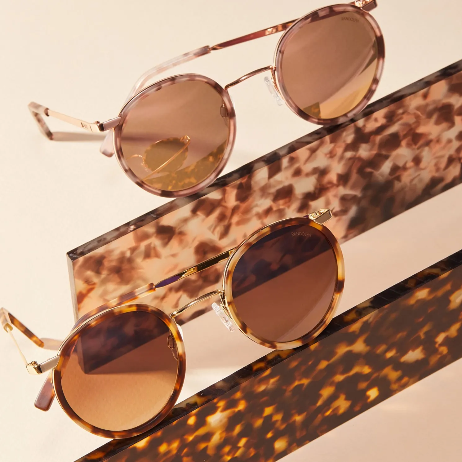 Women Randolph Engineering P3 Fusion - 22k Rose Gold & Rose Tortoise Inlay & Rose Gold